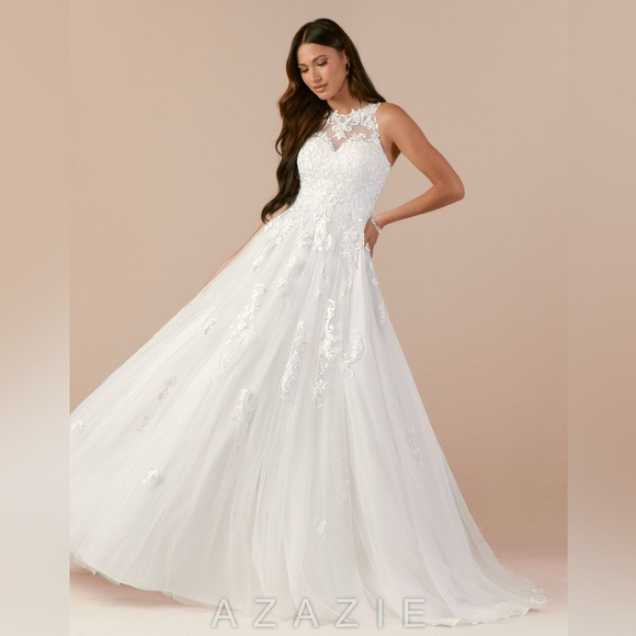 Azazie Dresses & Skirts - NWT Azazie Aline Wedding Dress